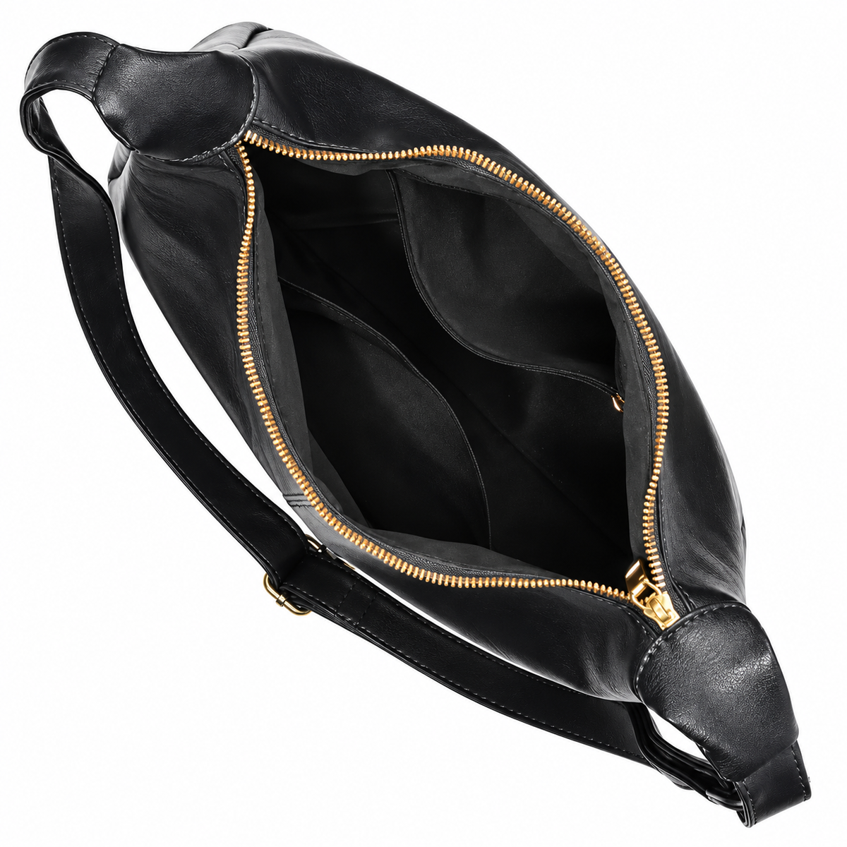 Women’s Vegan Leather Hobo Shoulder Bag, Large Capacity Tote