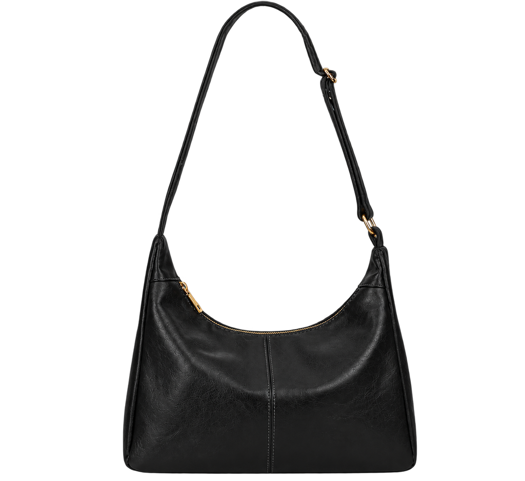 Women’s Vegan Leather Hobo Shoulder Bag, Large Capacity Tote