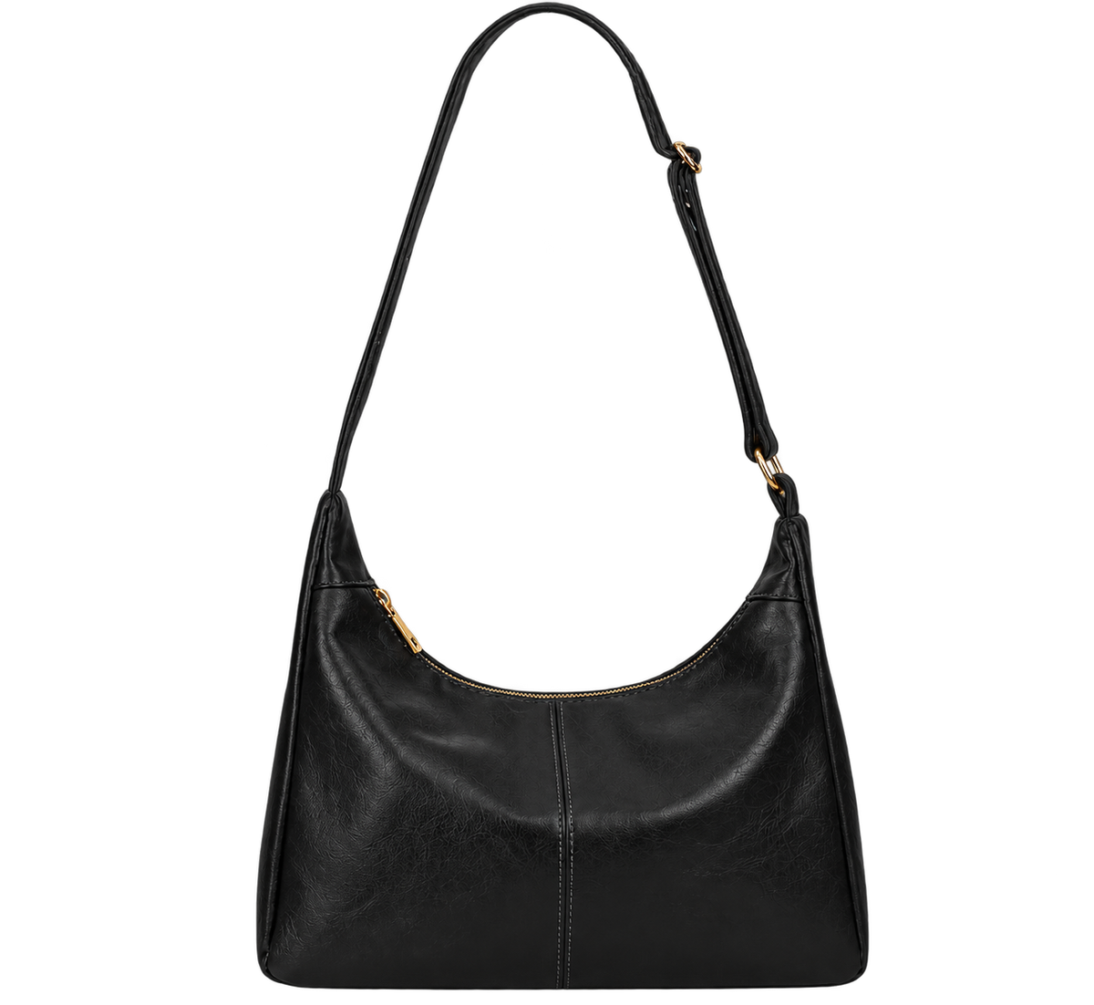 Women’s Vegan Leather Hobo Shoulder Bag, Large Capacity Tote