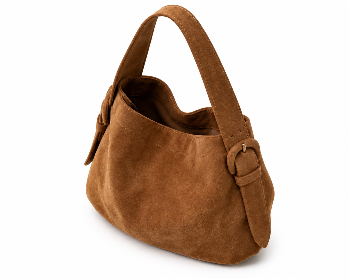 Women’s Brown Vintage Bucket Bag, Large Capacity Shoulder Crossbody Bag