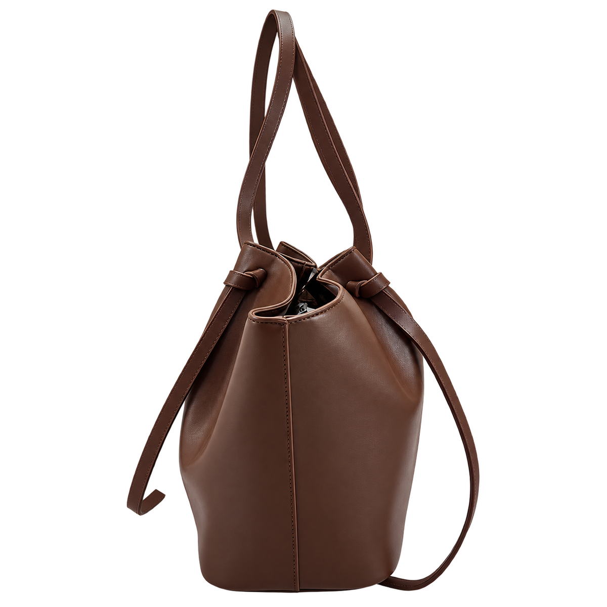 Large Trapeze Shoulder Bag for Women, PU Leather Tote Handbag with Metal Lock, Spacious Everyday Commute Bag